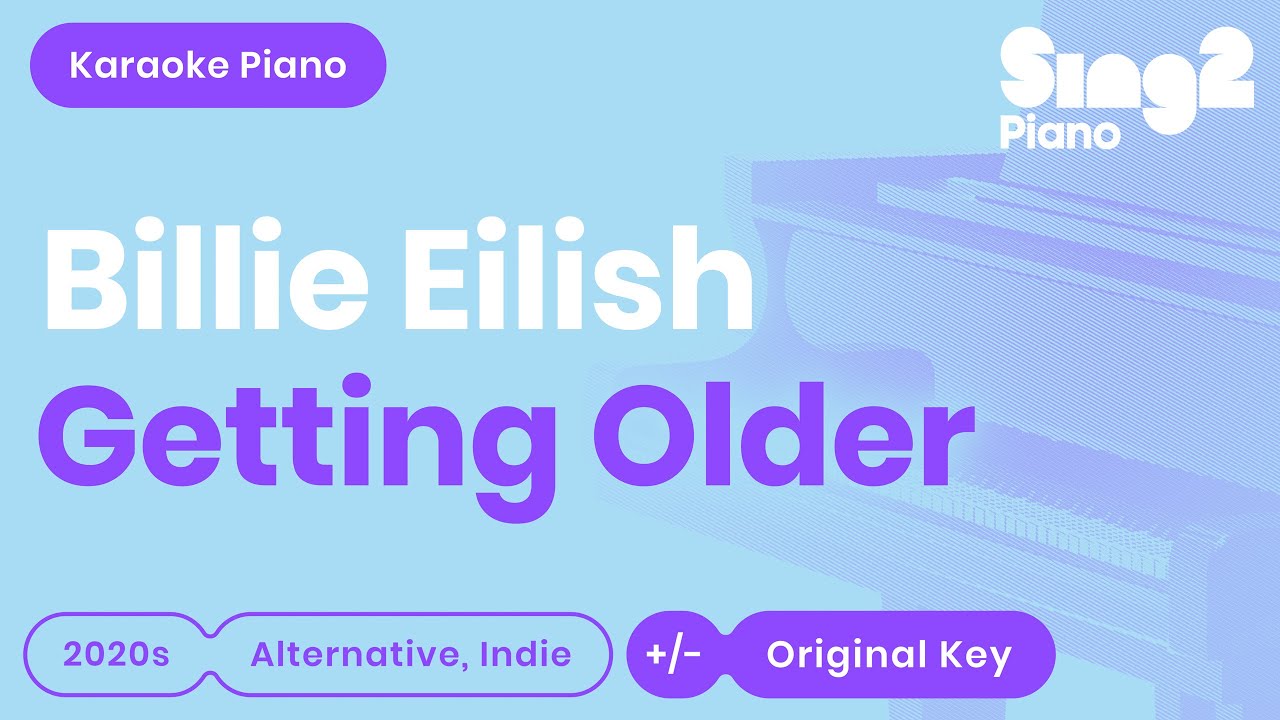 Billie Eilish - Getting Older (Karaoke Piano)