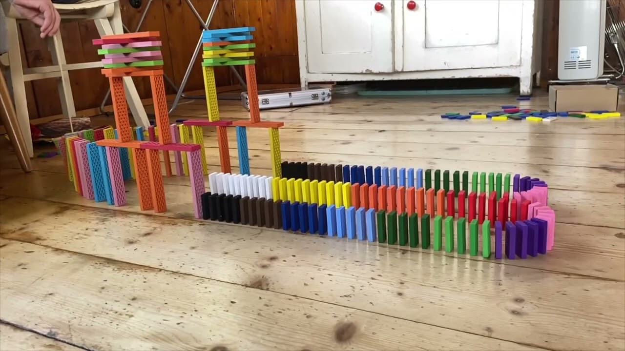 120 Dominoes and a Bioblo Tower