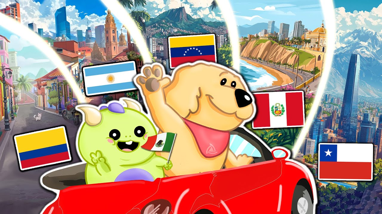 ¡VIAJAMOS por toda LATINOAMÉRICA en ROBLOX! | ¿Llegaremos a TU PAÍS? 🚗🐕🐲