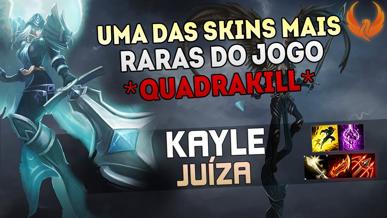 UMA DAS SKINS MAIS RARAS DO JOGO! *QUADRAKILL* - KAYLE TOP GAMEPLAY [PT-BR]