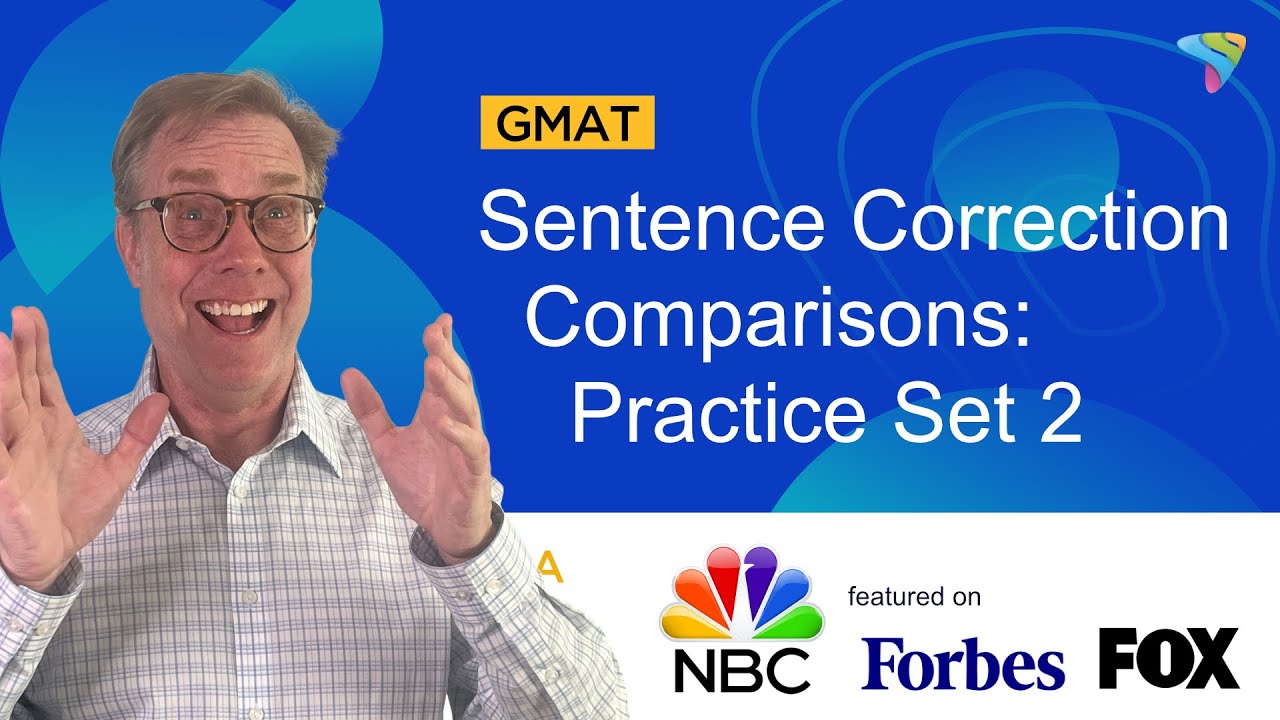 GMAT Sentence Correction Tricks and Tips | Comparison Question | Practice Set 2