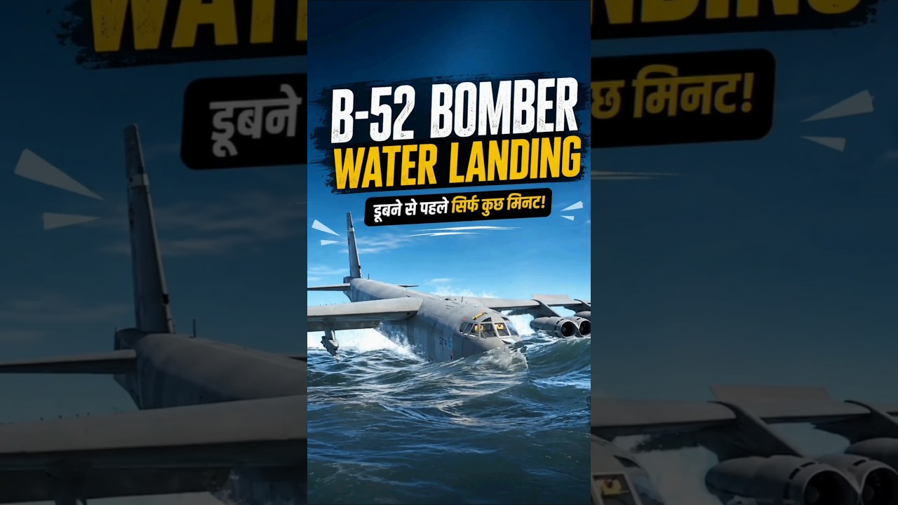 पानी में Crash Landing करता है B-52 Bomber 😱✈️