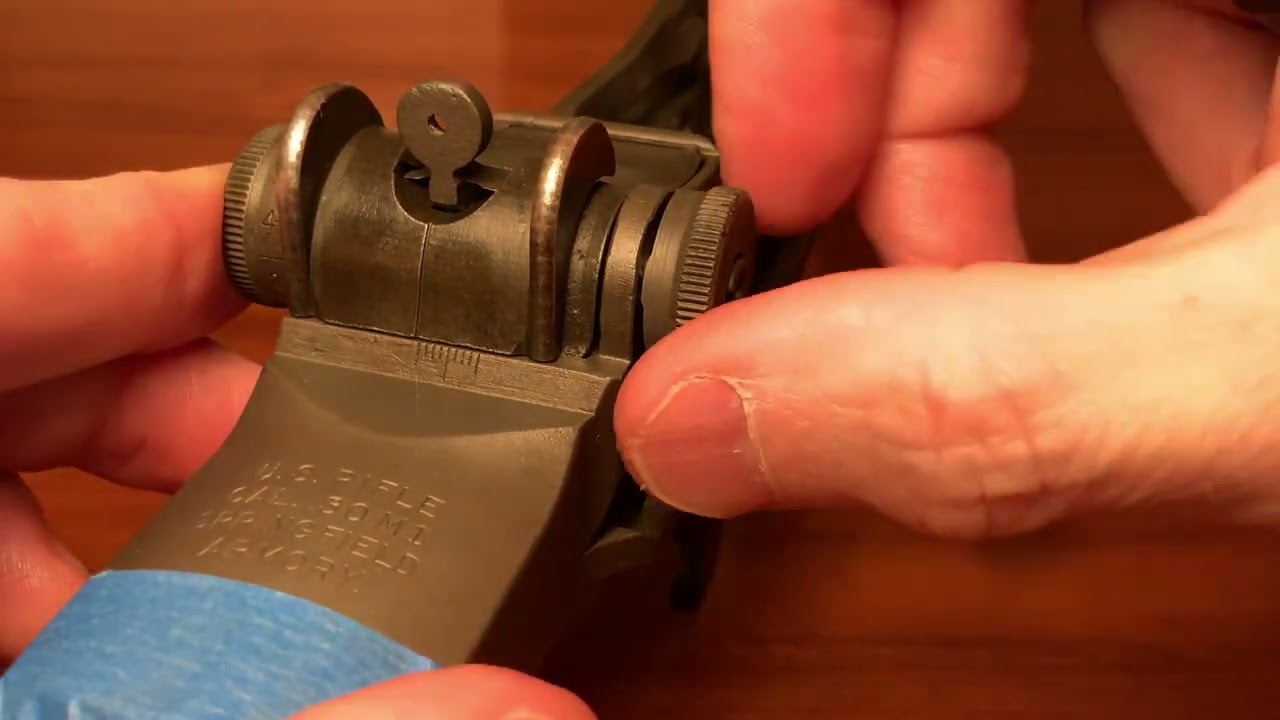 M1 Garand, M14, M1A Rear Sight Install - T105