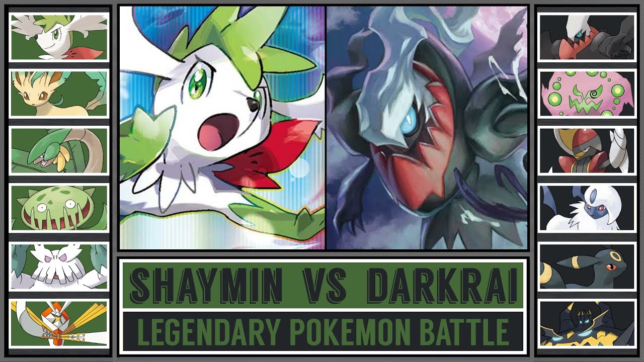 DARKRAI vs SHAYMIN | Sinnoh Legendary Pokémon Battle