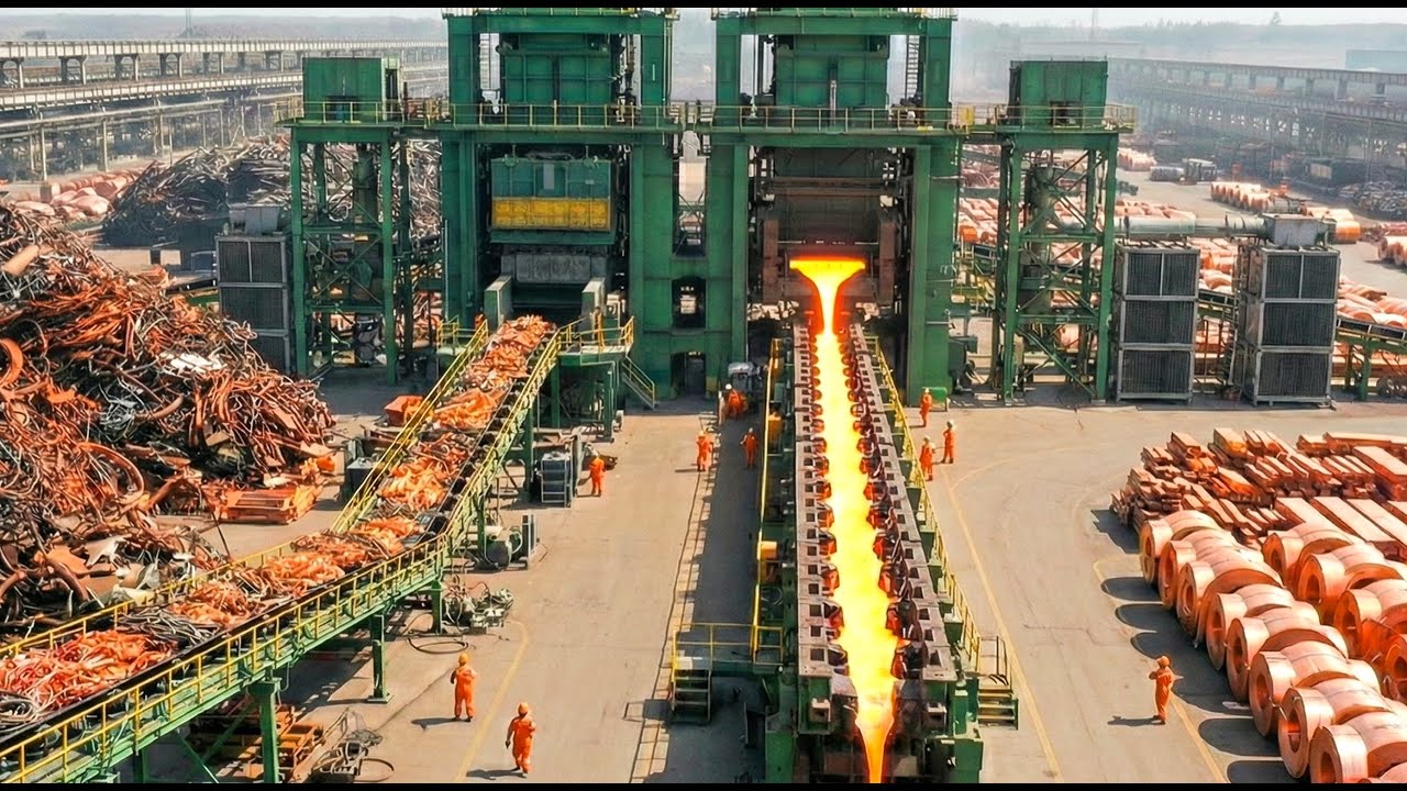 Inside the BIGGEST Copper Recycling Factory &ndash; How Scrap Becomes Pure Copper Again (Full Process)