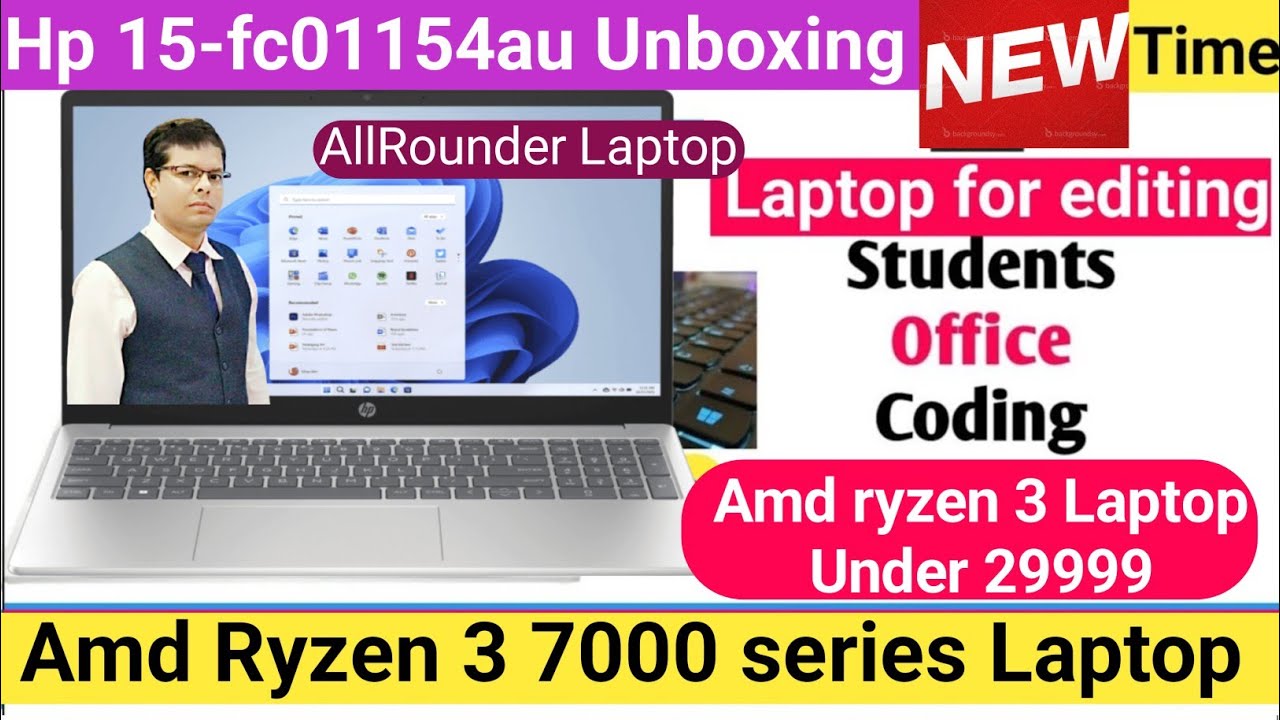 HP 15-fc0154AU Laptop Unboxing | AMD Ryzen 3 7320U | Laptop for Students