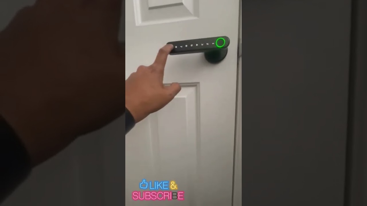 Fingerprint Smart Door Lock Install🚪