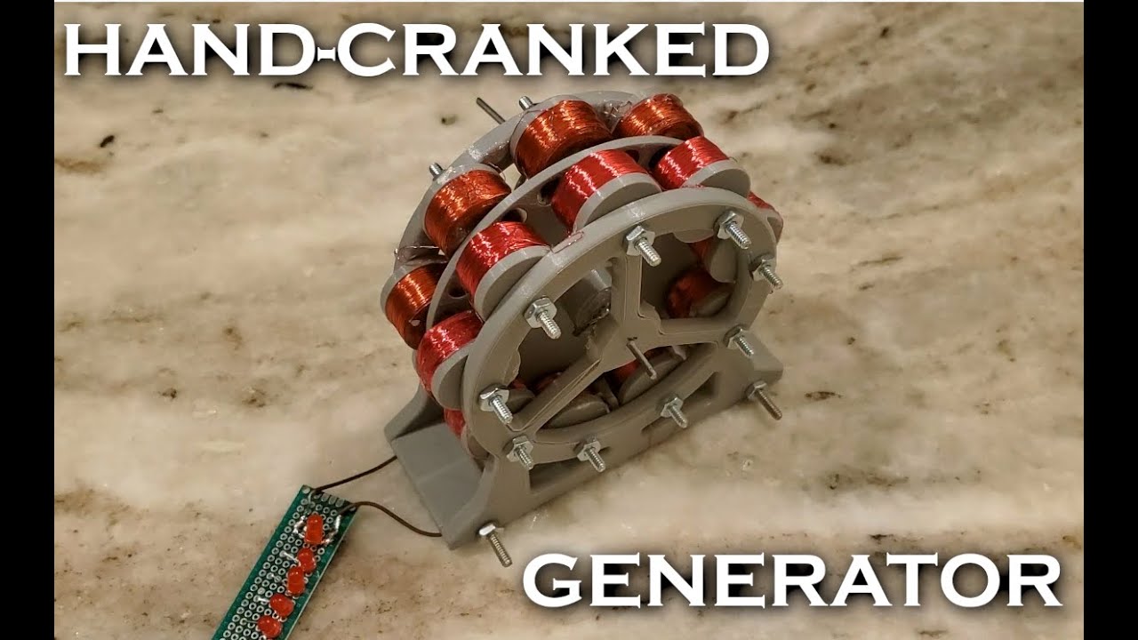 Hand-Cranked 2V generator