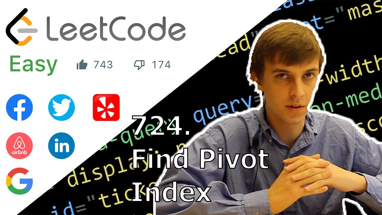 LeetCode Find Pivot Index Solution Explained - Java