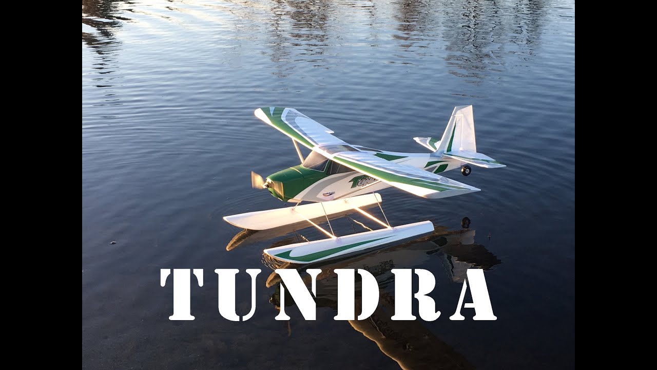 Hobbyking Durafly TUNDRA first time on floats! Awesome!
