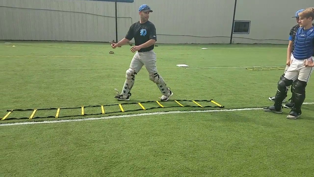 Ladder Block Drill for Baseball Catchers