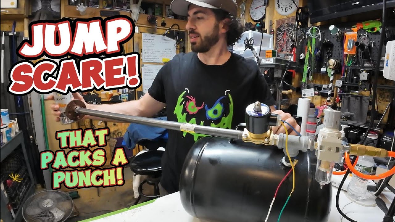 INSTANT Halloween Jump Scare! Air Blaster Prop DIY