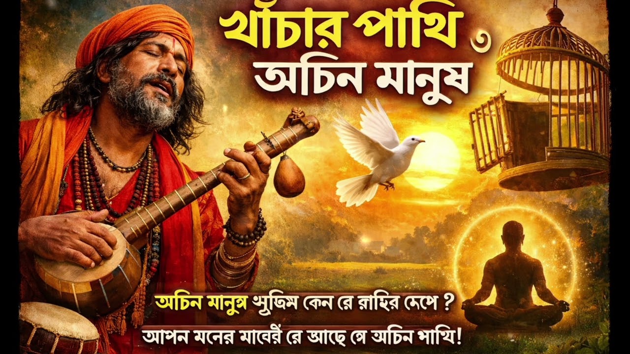 খাঁচার পাখি ও অচিন মানুষ | নতুন বাউল গান ২০২৬ | হৃদয়ের আধ্যাত্মিক গান