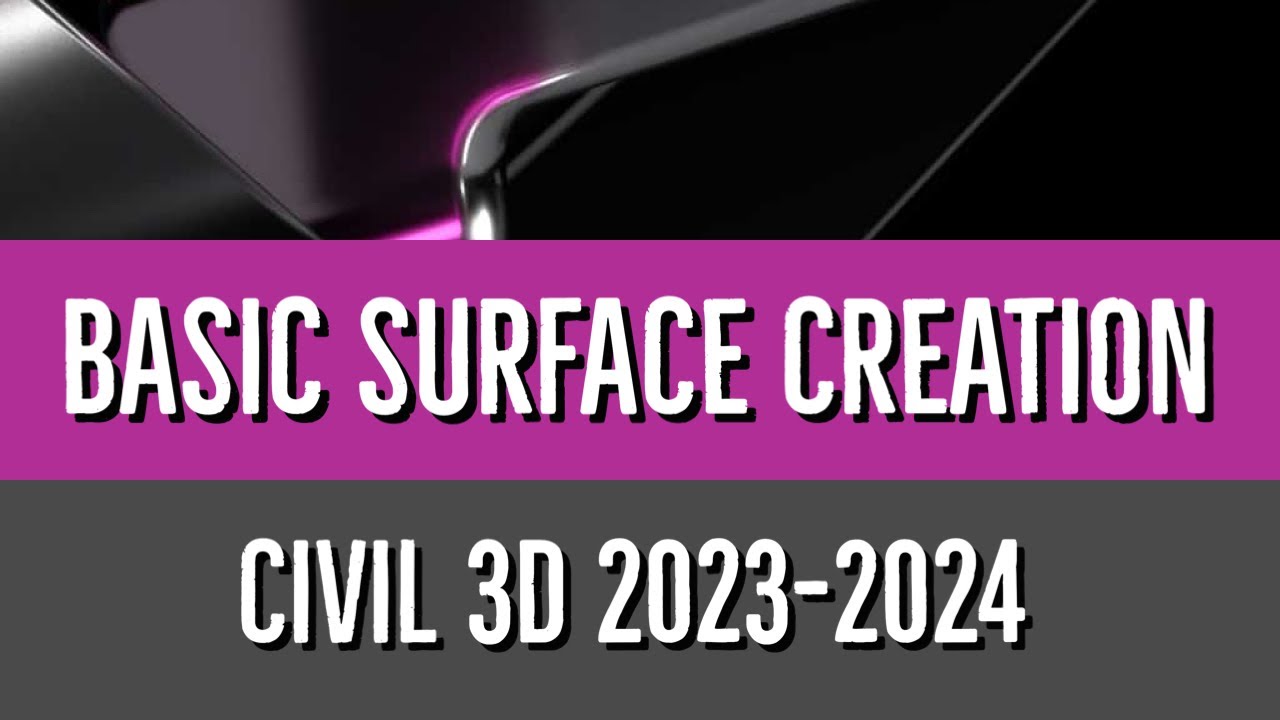 01 Создание базовых поверхностей с помощью полилиний в CIVIL 3D