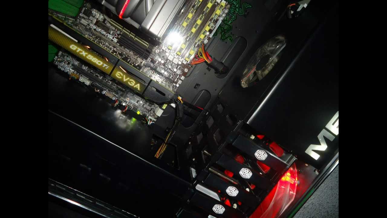 Cooler Master HAF 932 Custom Acrylic side panel. - My gaming rig 2011