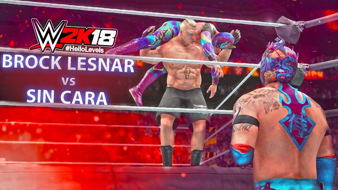 WWE 2K18 Sin Cara vs Brock Lesnar | WWE 2K18 Gameplay - Hello Levels