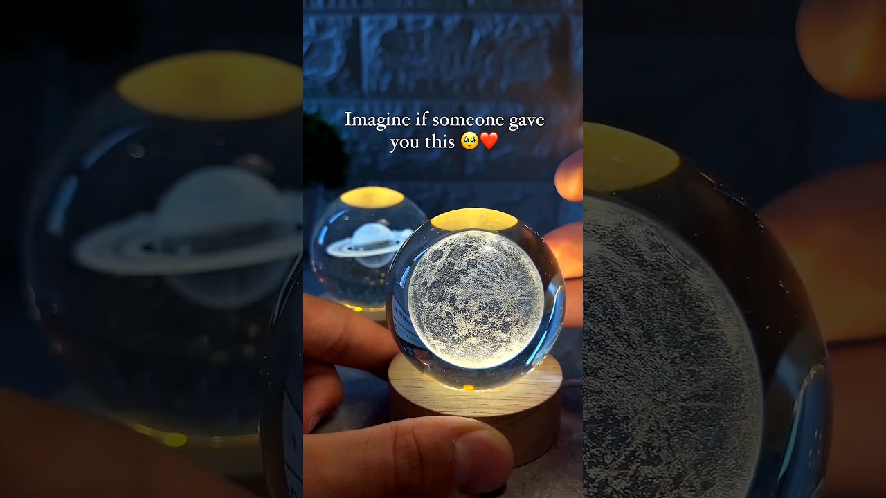 3D Crystal Ball Lamp ( MUST WATCH 🌕❤️ )