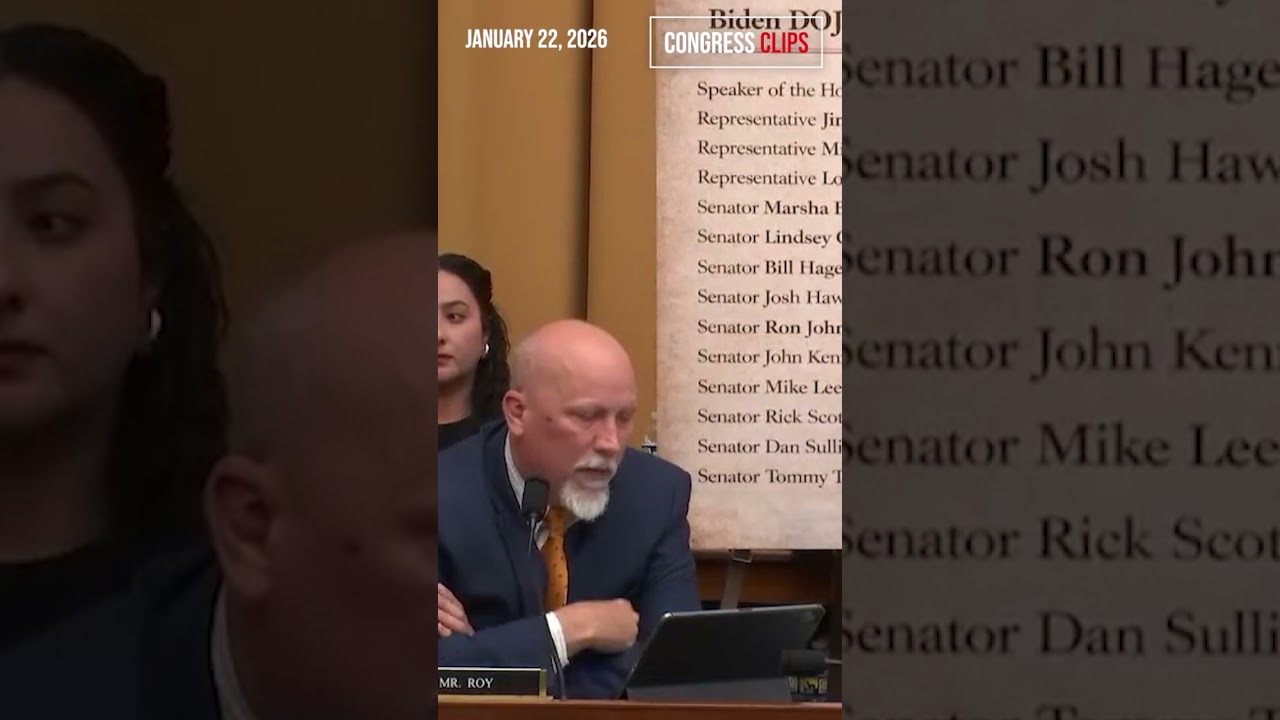 Chip Roy Confronts Jack Smith Over Targeting Republicans Outside Congress