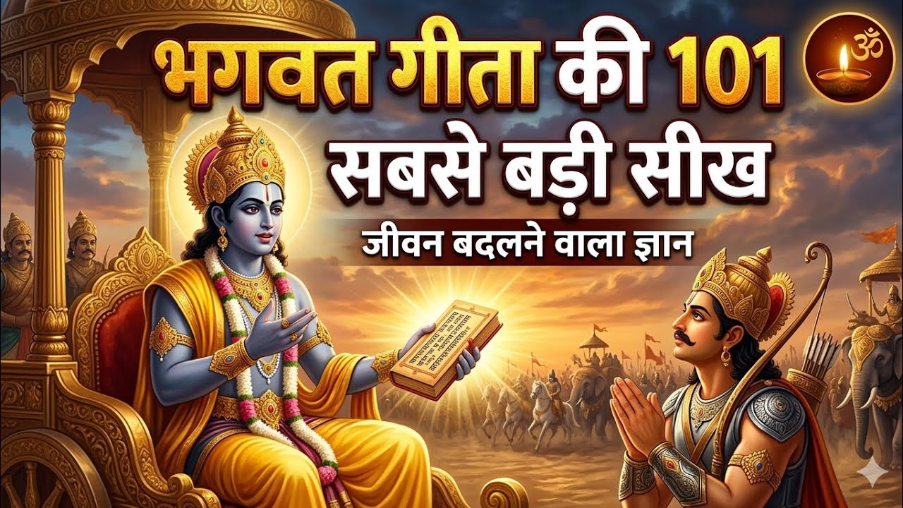 सम्पूर्ण गीता सार 101 उपदेश मे | Geeta Saar | Shree Krishna motivational speech | #krishnamotivation