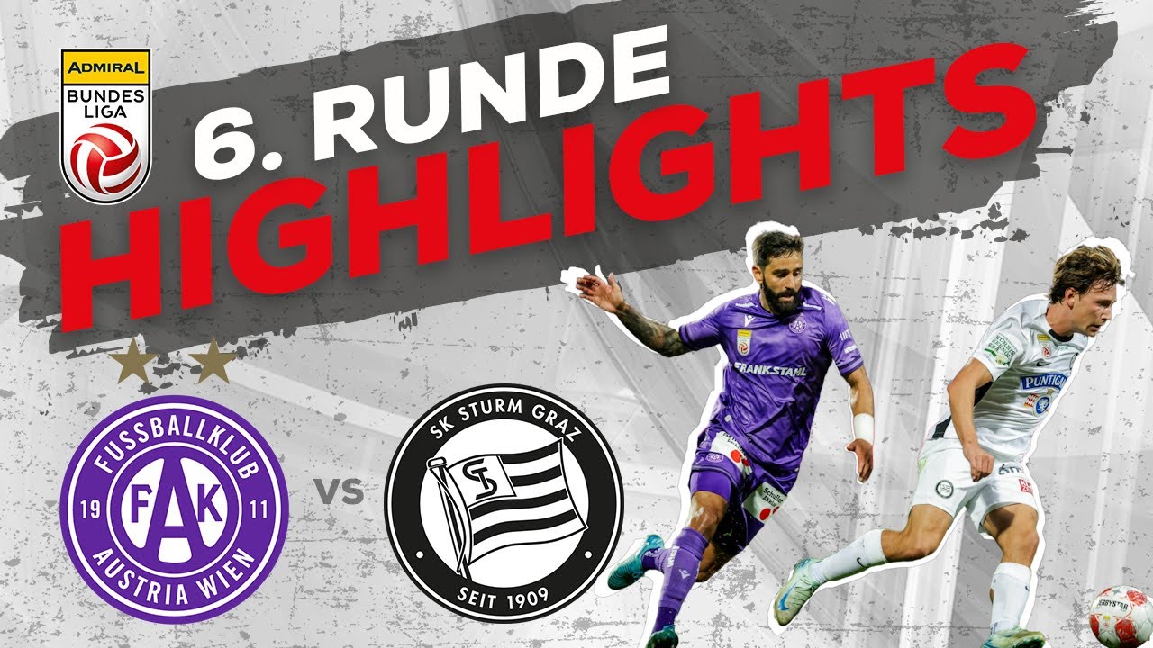 FK Austria Wien - SK Puntigamer Sturm Graz 6. Runde ADMIRAL Bundesliga 2024/25