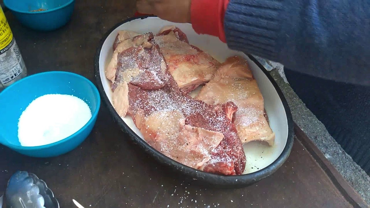 Vacio desmechado a la parrilla