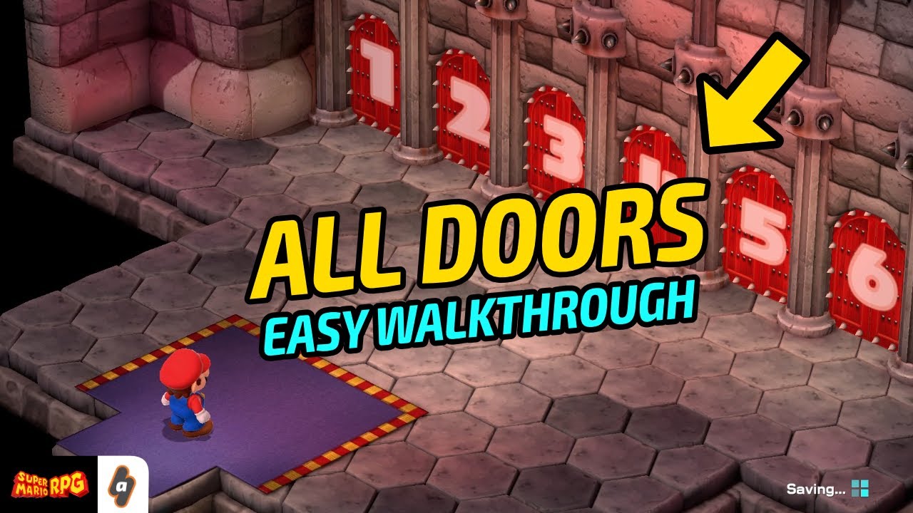 EASY GUIDE: ALL Door Courses in Bowser's Castle in Super Mario RPG