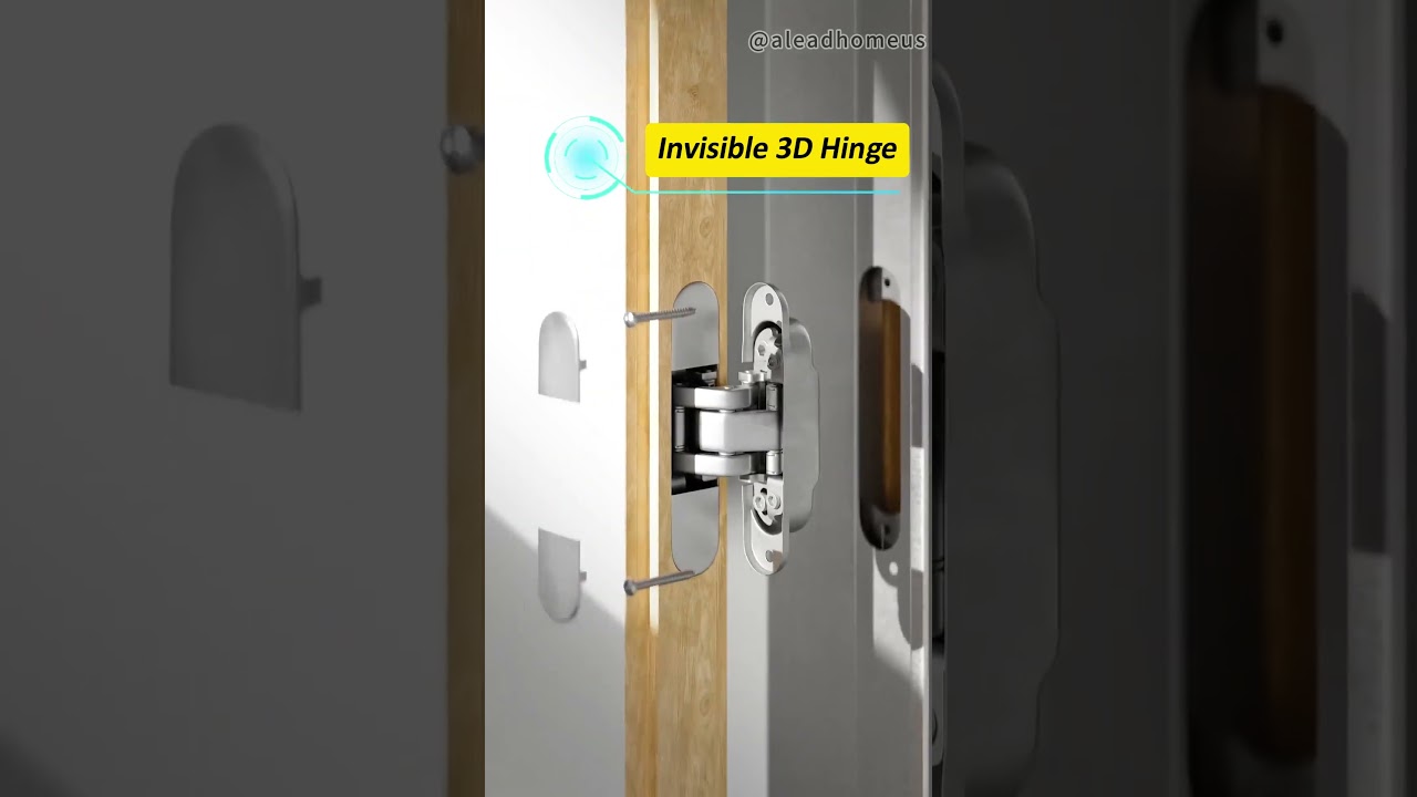 Invisible door hydraulic hardware with soft closing 