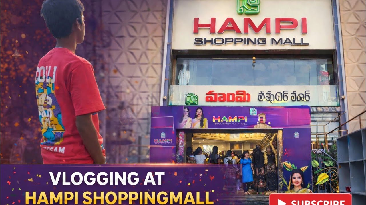 Vlogging at hampi shopingmall ✨🎥 Do subscribe please support me guy's 🤗