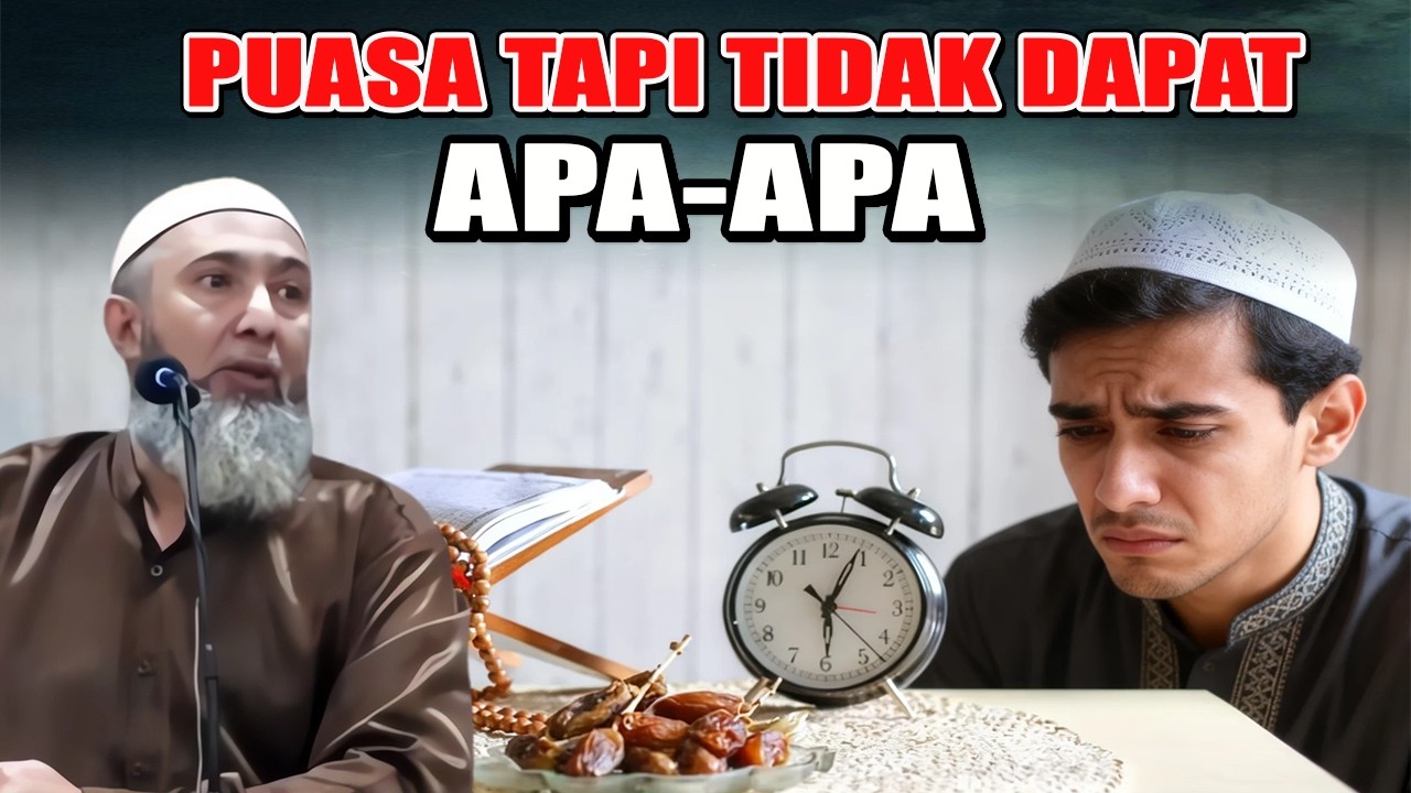 SUDAH PUASA TAPI TIDAK DAPAT PAHALA APA-APA - Ustadz Usman Haidar
