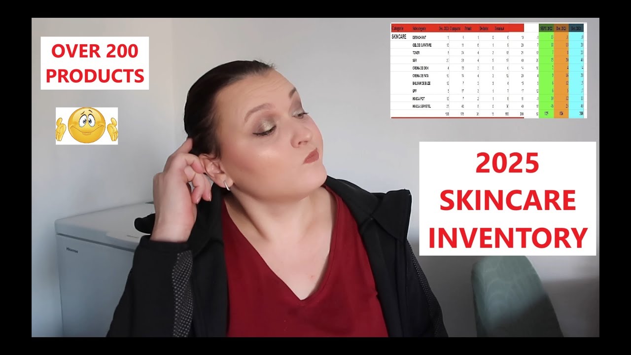 SKINCARE INVENTORY JANUARY 2025 OVER 200 PRODUCTS