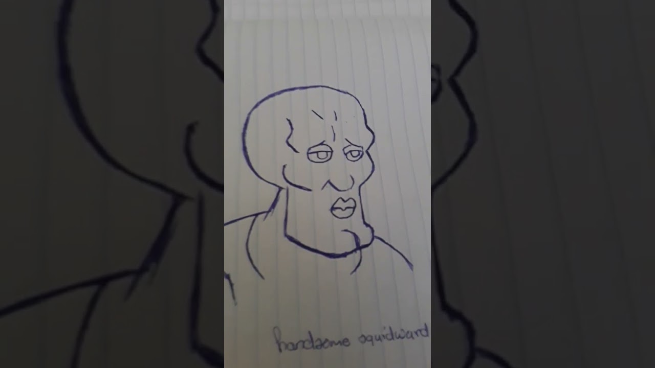 Drawing Handsome Squidward From Spongebob!