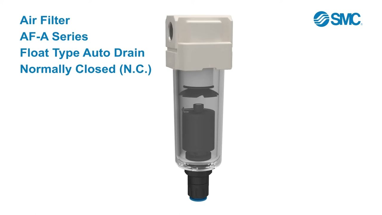 SMC Air Filter with Float type auto drain (N.C.) [AF-A series]
