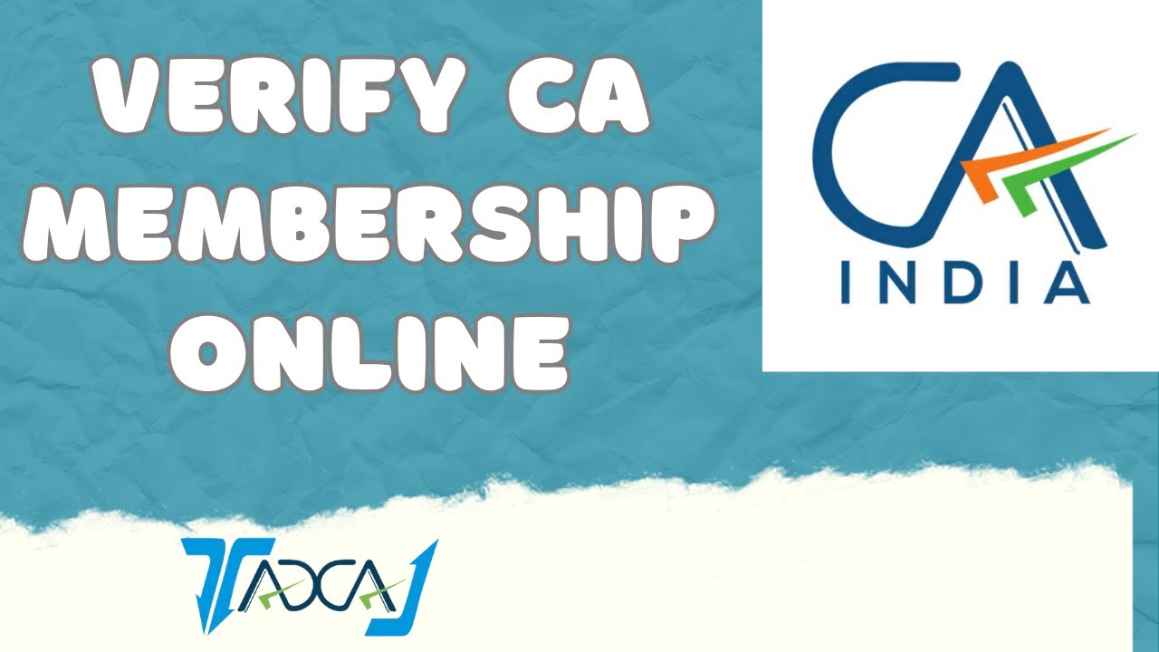 How to Verify CA Membership Online | ICAI KYM Portal Step-by-Step Guide