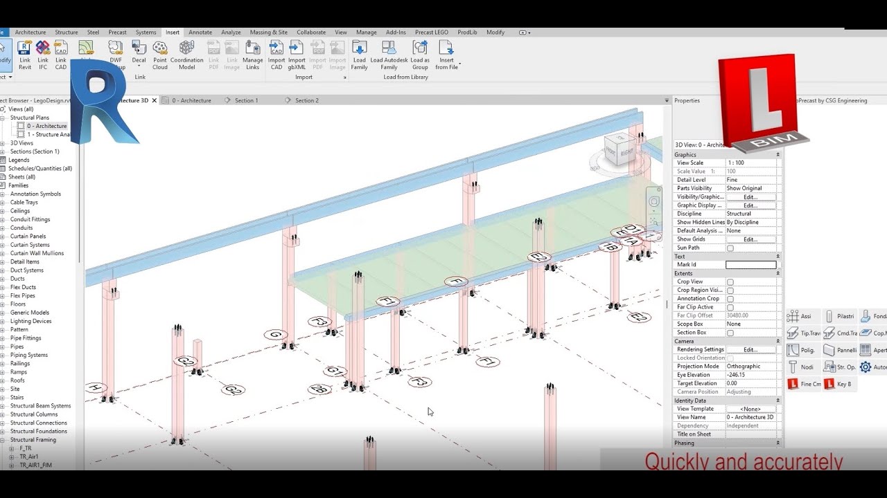 Revit LegoPrecast   3D Model