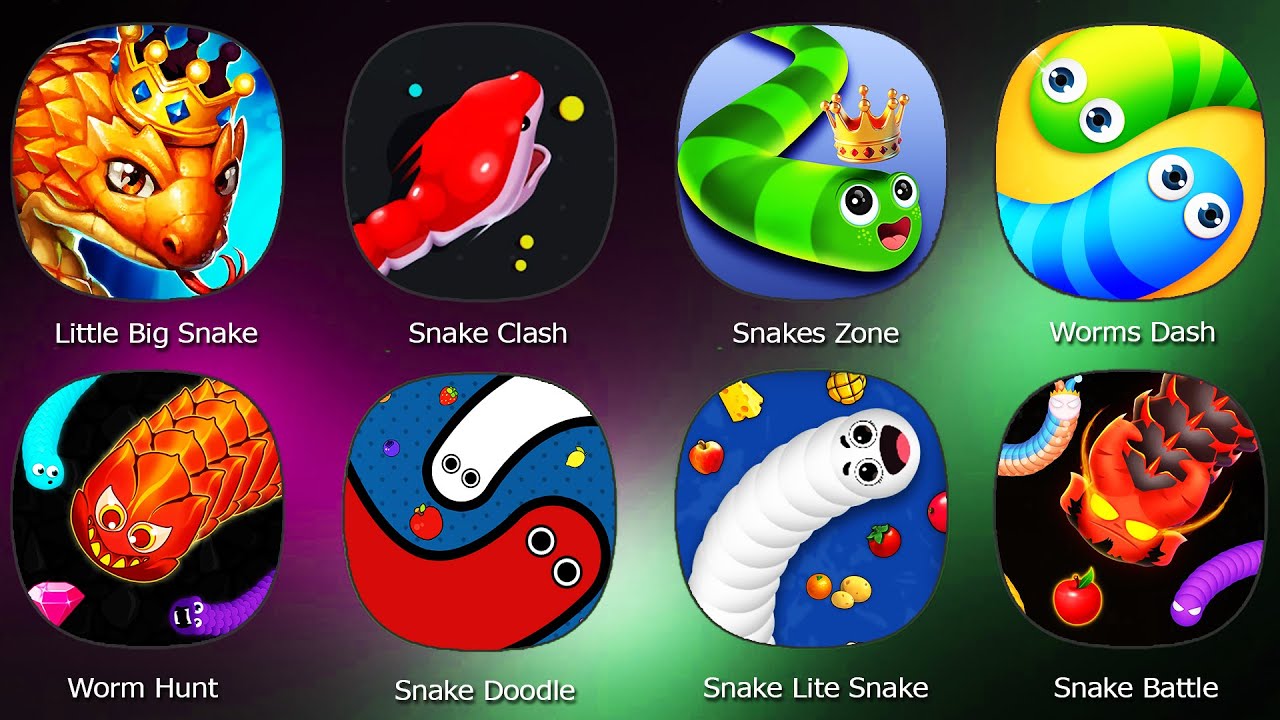 Little Big Snake,Snake Clash,Snakes Zone,Worms Dash,Worm Hunt,Snake Doodle,Snake Battle,Snake Lite