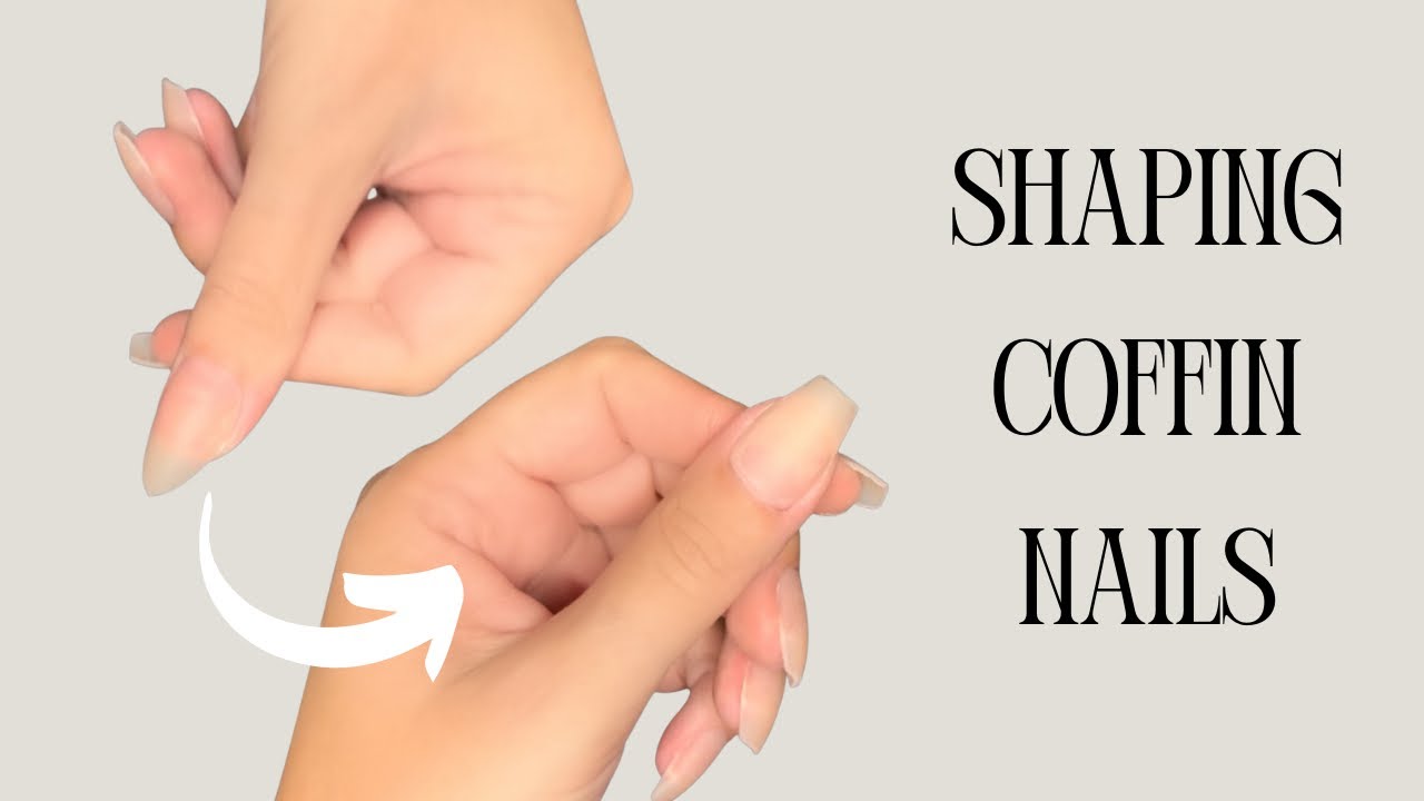 How to shape coffin nails