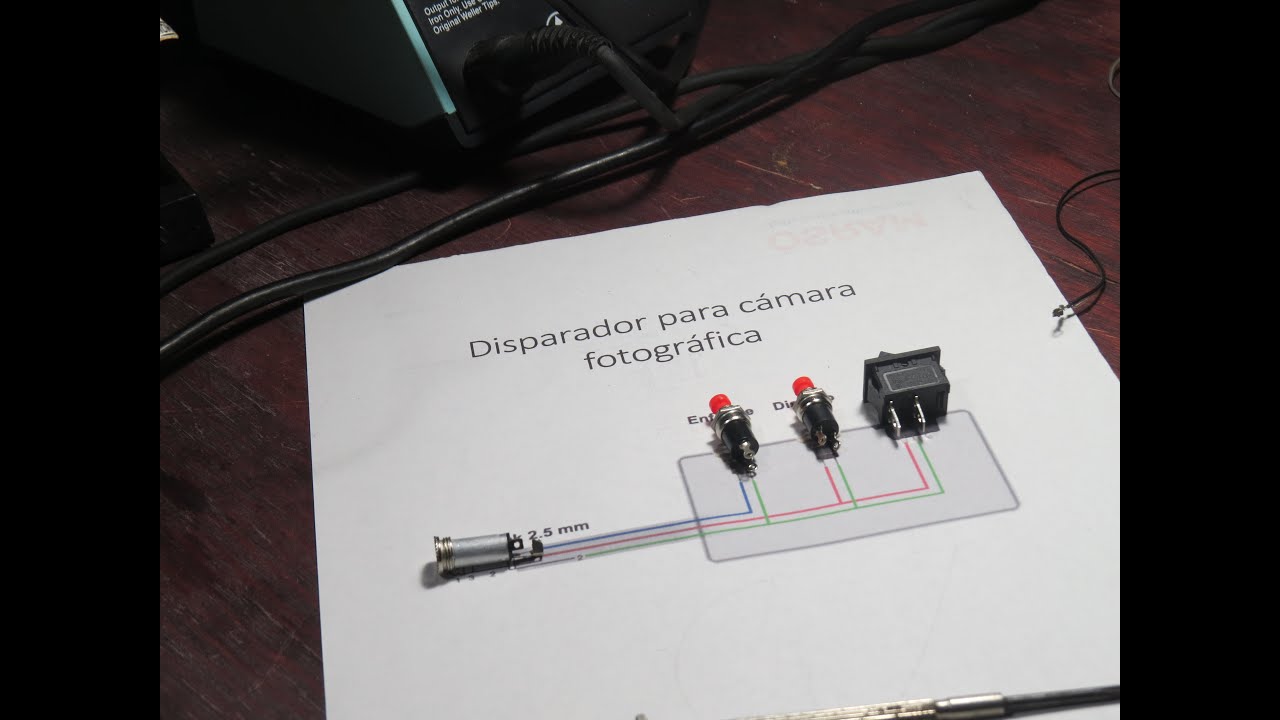 Disparador para cámara fotográfica casero
