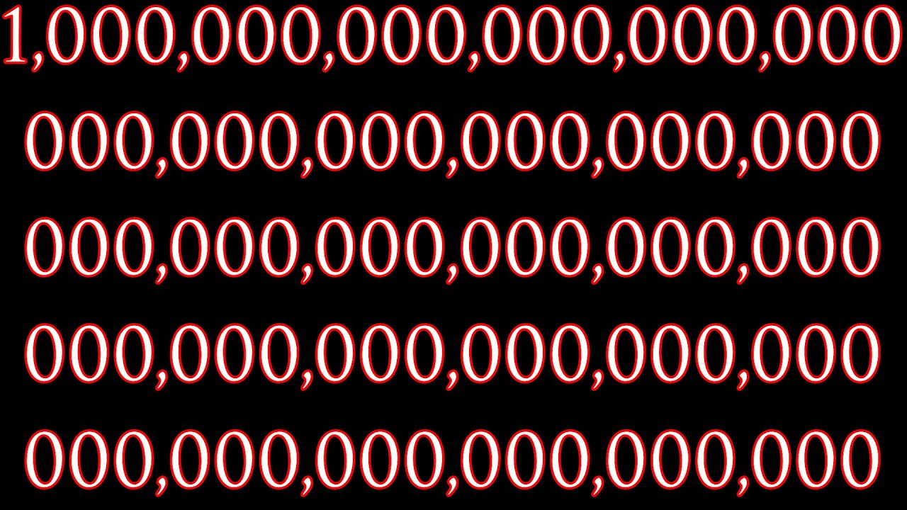 How long would it take you to count to one decillion?