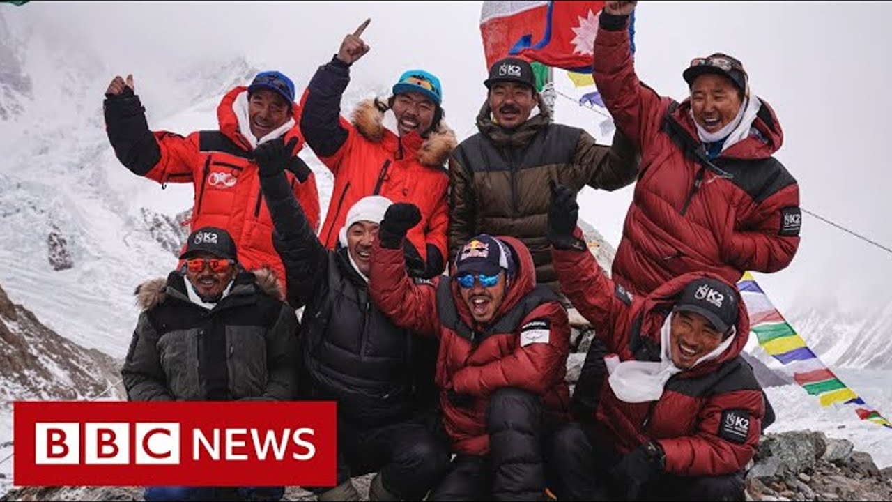 Nepalese climbers make first K2 winter summit &ndash; BBC News