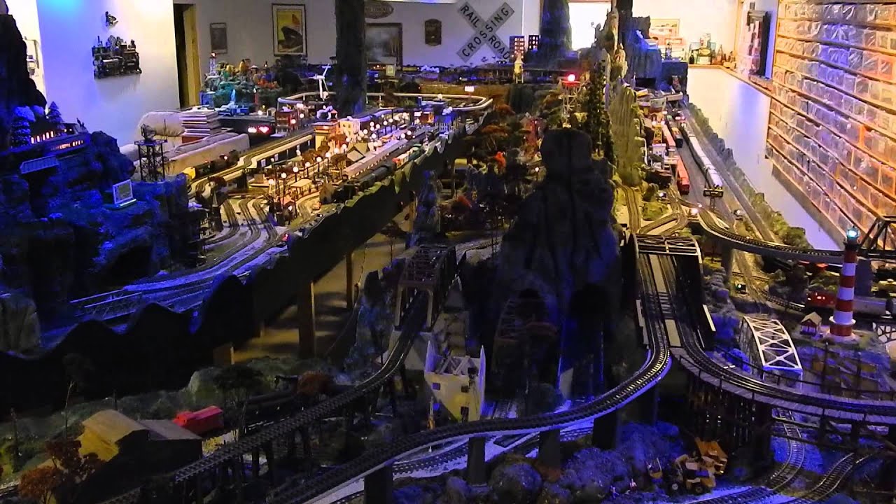Lionel trains the largest ( Lionel super o track )Layout in the world