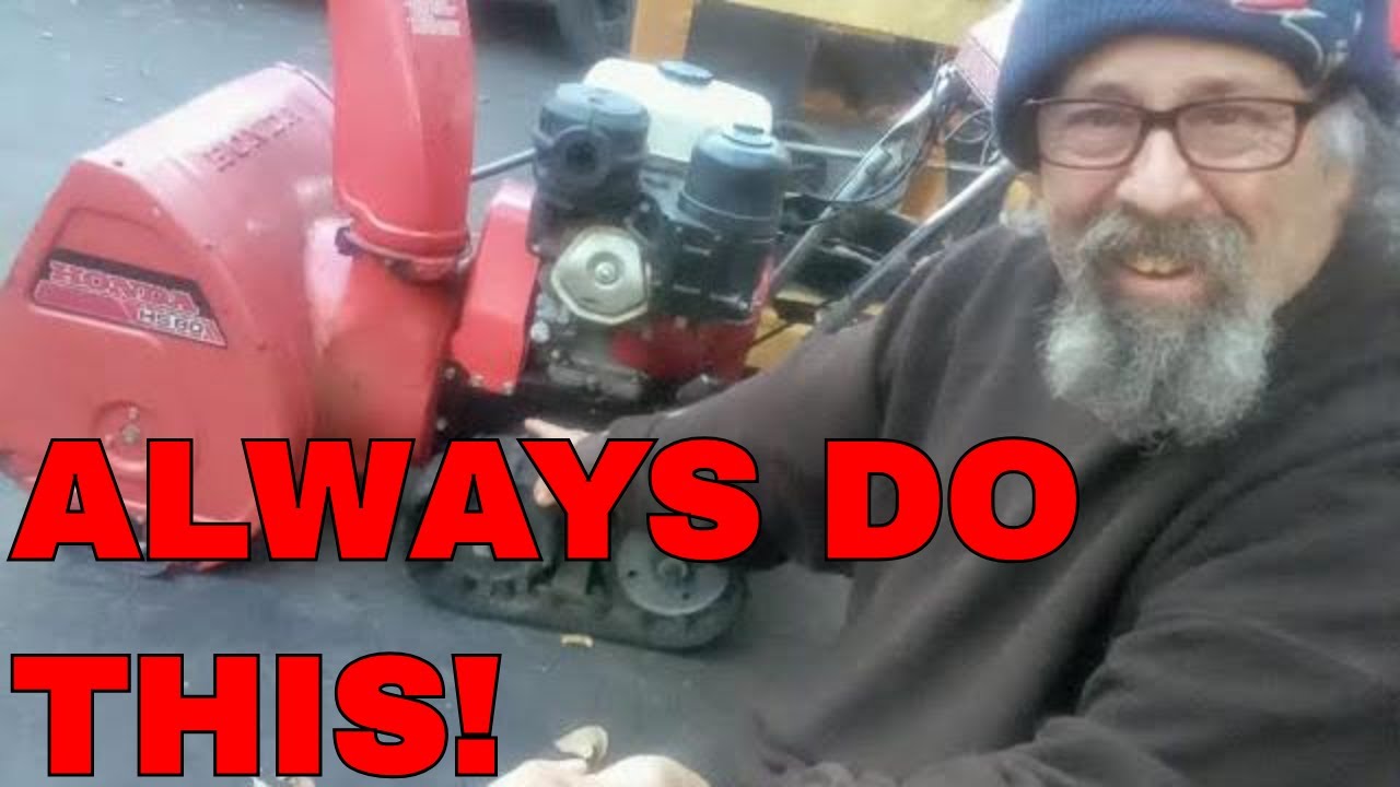 ALWAYS DO This To Your Honda Snowblower .