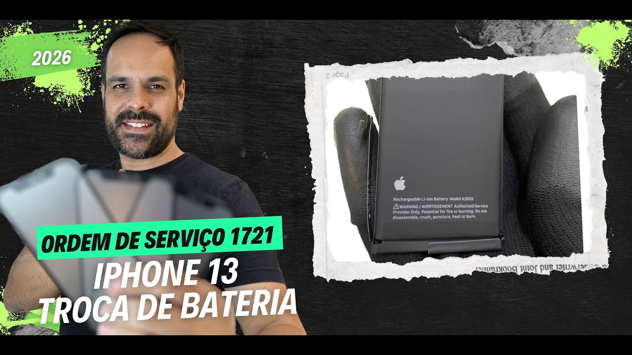 OS 1721 TECHSCREEN - TROCA DE BATERIA IPHONE 13