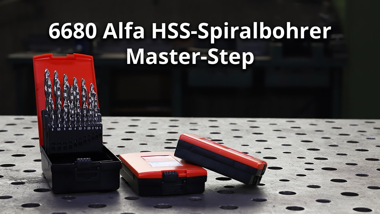 Alfa HSS-Spiralbohrer Master-Step - High-Performance Bohrer mit innovativem Stufenschliff