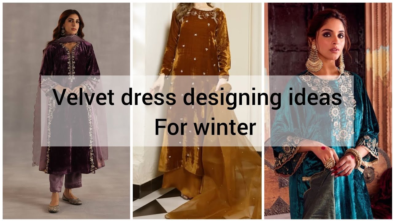 Elegant Velvet Dress Designing Ideas for Winter Season || Fizzastitchingideas 