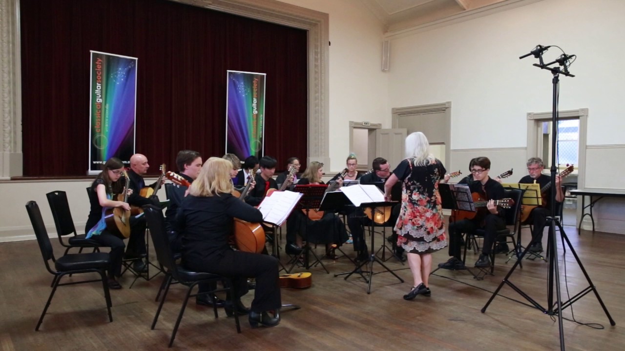 WA Classical Guitar Society Orchestra plays 'Arabesque' by Peter Altmeier-Mort