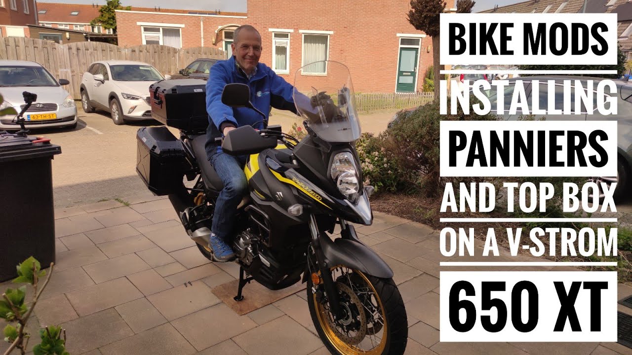Bike Mods - Installing Panniers and Top Box on a Suzuki V-Strom 650 XT