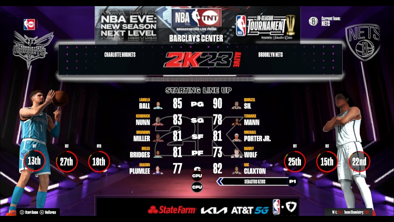 Hornets vs Nets #live #nba #nba2k23