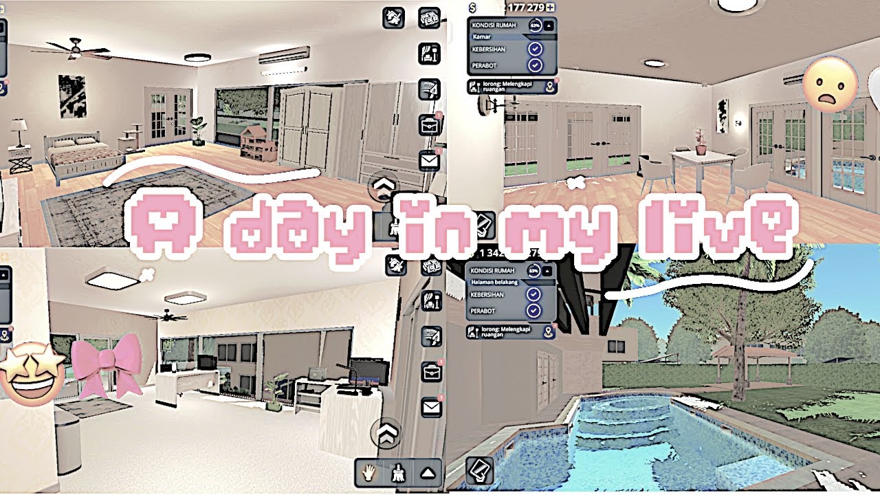 ✨- A day in my life EDISI DIRUMAH AJA!😦💨  || House designer