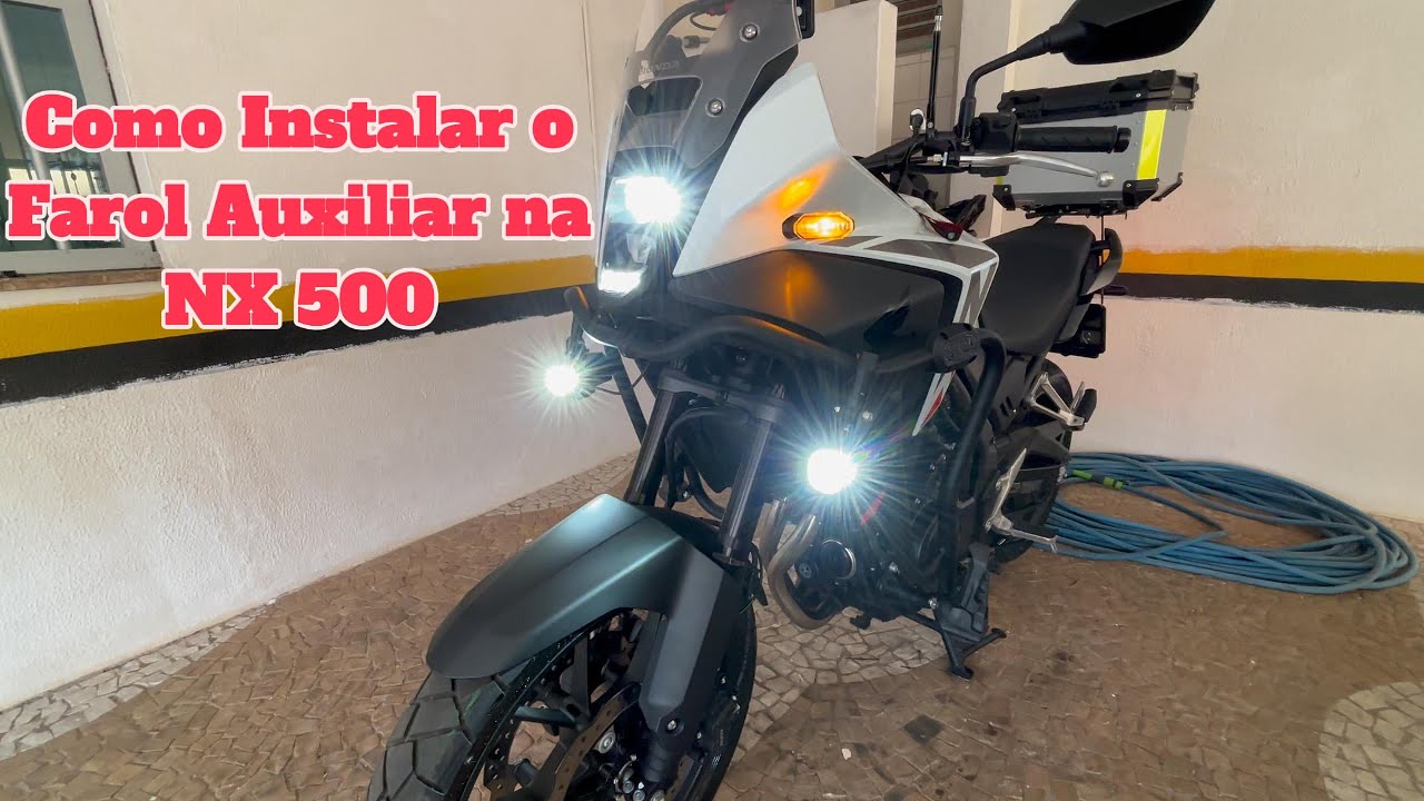 Como Instalar o Farol Auxiliar na NX 500