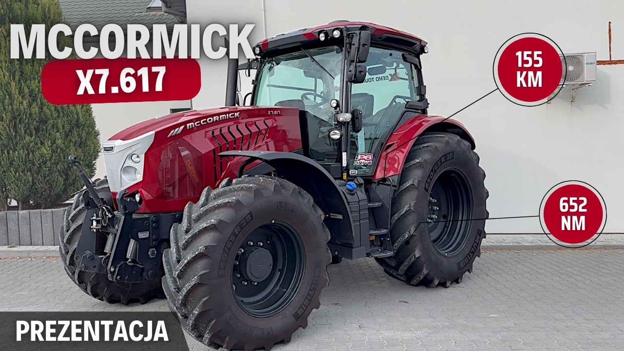 MCCORMICK X7.617 SWB - zwrotność i siła na mniejszym rozstawie osi | Prezentacja / test ciągnika